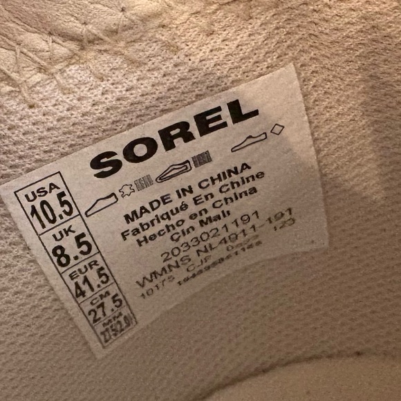 Sorel Out N About Chelsea Wedge Booties 10.5 comfort bone suede boots neutral - Picture 9 of 12